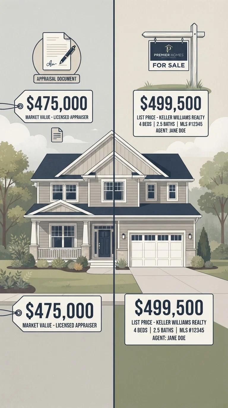 Appraised Value vs. Market Value: Which Number Actually Counts?