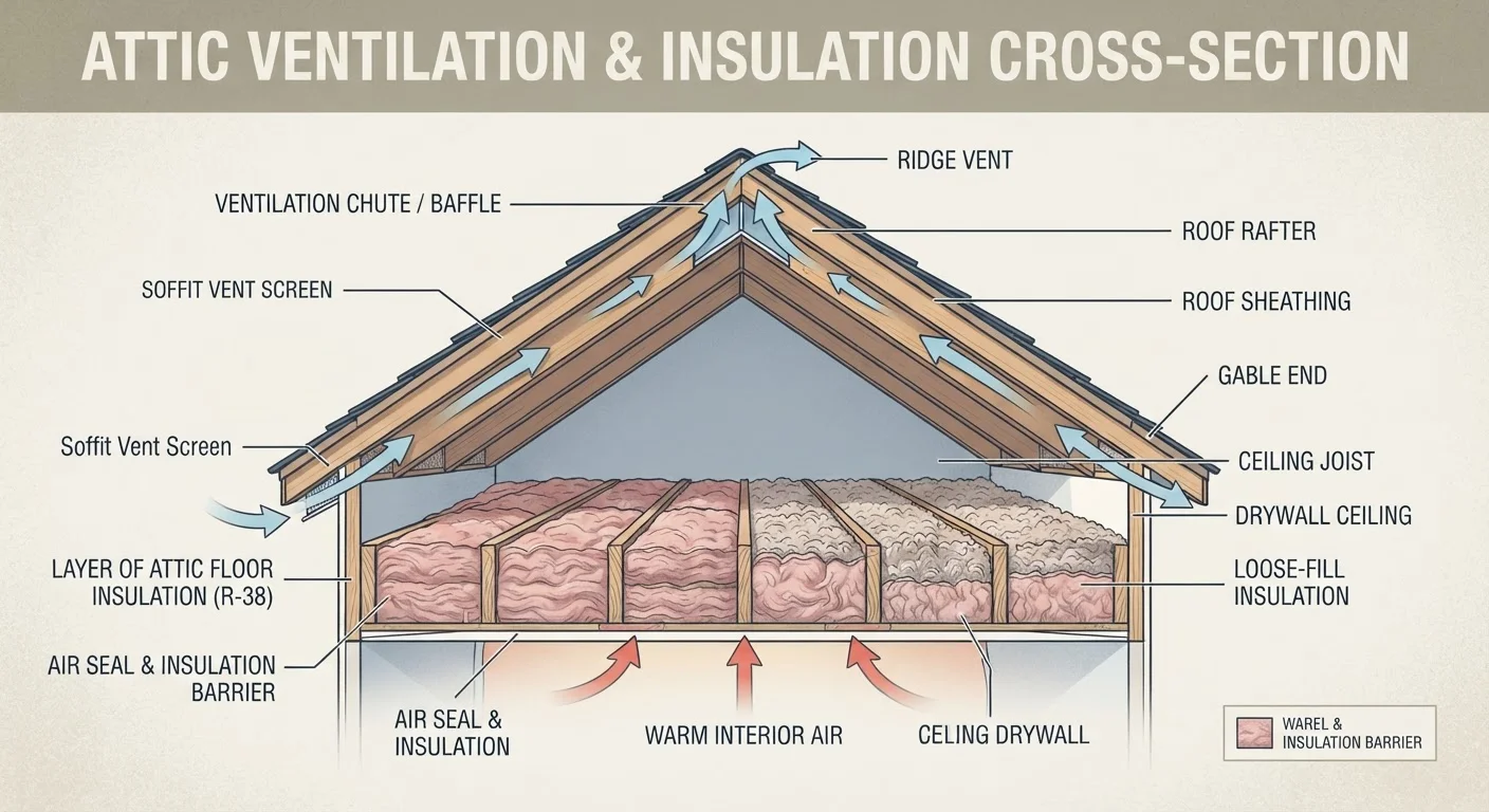 Attic Insulation and Ventilation: Two Systems That Work Together