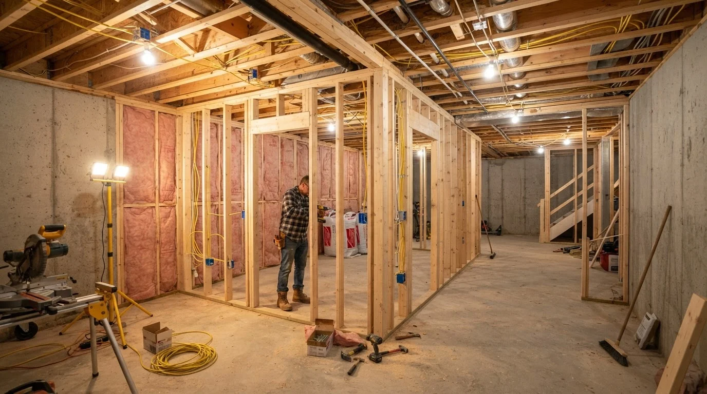 Everything That Goes Into a Basement Finishing Project