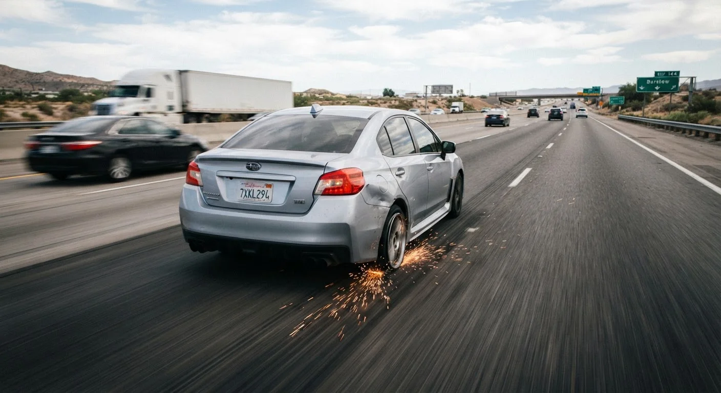 Handling a Tire Blowout at Speed