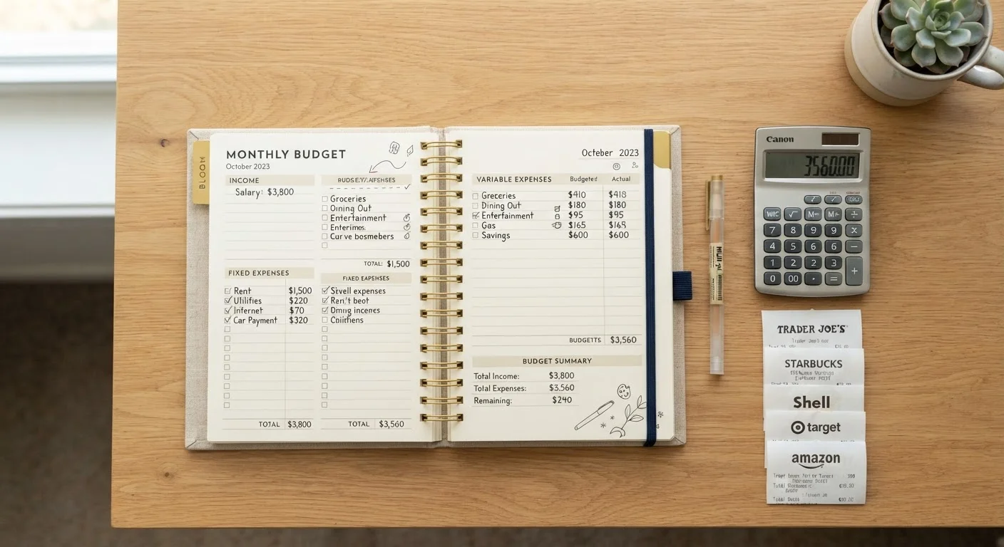 Monthly Budget Setup Checklist