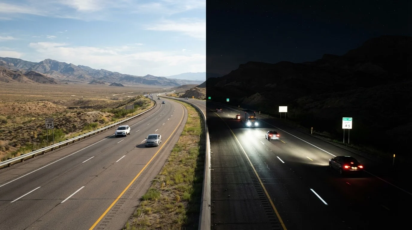 Night Driving vs. Daytime Driving: The Risks That Change After Dark