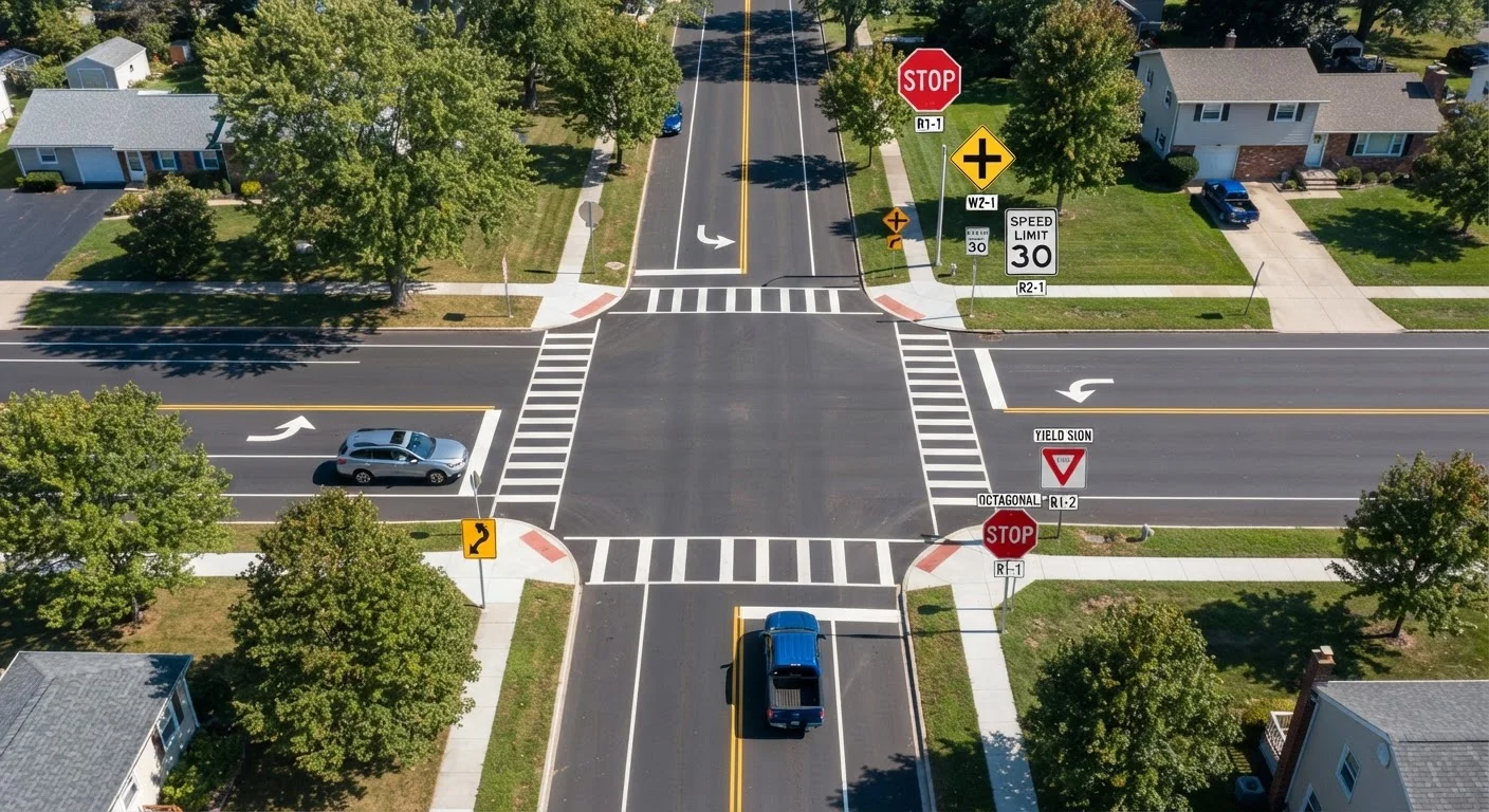 Road Sign Quick Reference: Shapes, Colors, and What They Mean