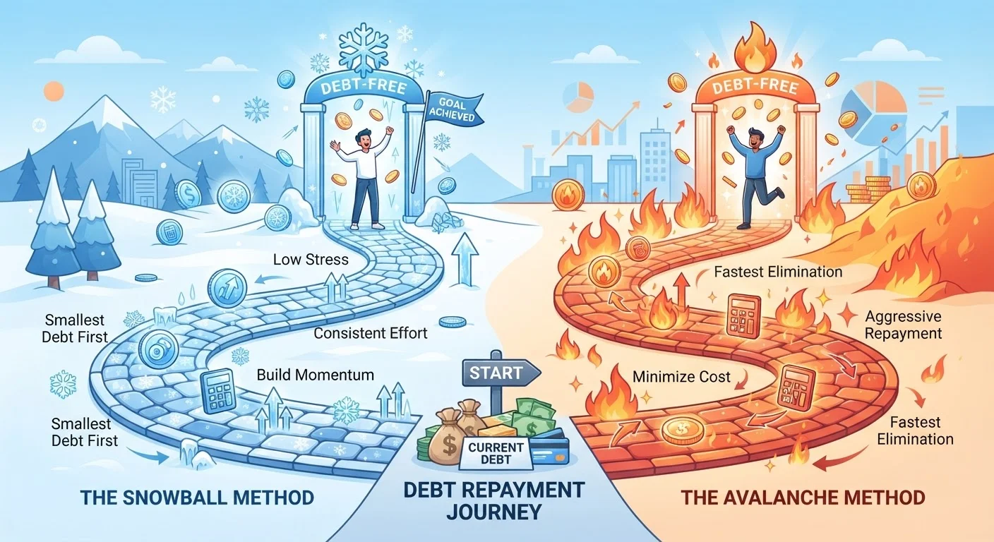 The Debt Avalanche and Debt Snowball: Two Payoff Strategies Compared